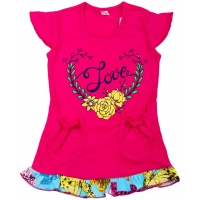 2632-6 "LOVE" туника с карманами 2-6 лет 2632-6 "LOVE" туника с карманами 2-6 лет