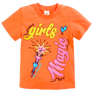 15-480201 "GIRLS MAGIC" Футболка, 4-8 лет, оранжевый 15-480201 "GIRLS MAGIC" Футболка, 4-8 лет, оранжевый