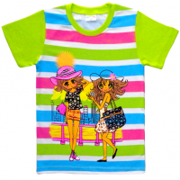 15-69285 "FASHION GIRLS" Футболка в полоску, 6-9 лет, салатовый 15-69285 "FASHION GIRLS" Футболка в полоску, 6-9 лет, салатовый