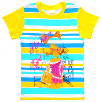 15-69287 "FASHION GIRLS" Футболка в полоску, 6-9 лет, желтый 15-69287 "FASHION GIRLS" Футболка в полоску, 6-9 лет, желтый