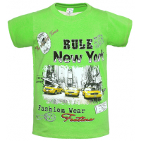 15-912018 "RULE NEW YORK" Футболка, 9-12 лет, зеленый 15-912018 "RULE NEW YORK" Футболка, 9-12 лет, зеленый