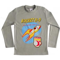 1411-14 "ROCKET" Кофта на кнопках, интерлок 1-4 года 1411-14 "ROCKET" Кофта на кнопках, интерлок 1-4 года