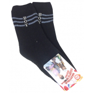 Pn-019-1 "Boy" Носки махровые, черный, 14-16 Pn-019-1 "Boy" Носки махровые, черный, 14-16