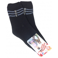 Pn-019-2 "Boy" Носки махровые, черный, 12-14 Pn-019-2 "Boy" Носки махровые, черный, 12-14