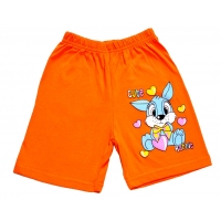 5842-7 "Cute Rabbit" шорты для девочек, 5-8 лет, оранжевые 5842-7 "Cute Rabbit" шорты для девочек, 5-8 лет, оранжевые