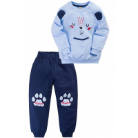 10-148114 "МEOW" Костюм для мальчика, 1-4 года, синий\голубой 10-148114 "МEOW" Костюм для мальчика, 1-4 года, синий\голубой