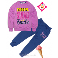 10-148222 "COOL" Костюм для девочки, 1-4 года, сирень\синий 10-148222 "COOL" Костюм для девочки, 1-4 года, сирень\синий