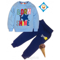 10-148127 "STARS" Костюм для мальчика, 1-4 года, голубой\синий 10-148127 "STARS" Костюм для мальчика, 1-4 года, голубой\синий