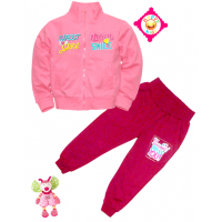 10-378201 "SWEET GIRL" Костюм для девочки, 3-7 лет, розовый\вишня 10-378201 "SWEET GIRL" Костюм для девочки, 3-7 лет, розовый\вишня