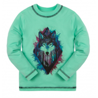 10-581102 "Wolf" Джемпер для мальчика, 5-8 лет, мятный 10-581102 "Wolf" Джемпер для мальчика, 5-8 лет, мятный