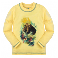 10-581102 "Bear" Джемпер для мальчика, 5-8 лет, светло-желтый 10-581102 "Bear" Джемпер для мальчика, 5-8 лет, светло-желтый