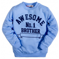 10-58010 "AWESOME" Лонгслив для мальчика на манжете, 5-8 лет, голубой 10-58010 "AWESOME" Лонгслив для мальчика на манжете, 5-8 лет, голубой