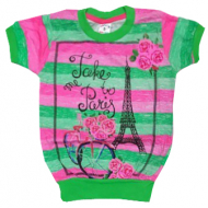 09-580283 "PARIS" Футболка на манжетах, 5-8 лет 09-580283 "PARIS" Футболка на манжетах, 5-8 лет