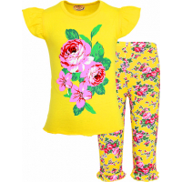 45-68304 "FLOWERS" комплект футболка с бриджами, 5-7 лет 45-68304 "FLOWERS" комплект футболка с бриджами, 5-7 лет
