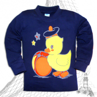 11-141163 "HAPPY DUCK" Джемпер для мальчика, 1-4 года, темно-синий 11-141163 "HAPPY DUCK" Джемпер для мальчика, 1-4 года, темно-синий