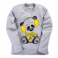11-251103 "BEAR" Лонгслив, интерлок, 2-5 лет, серый 11-251103 "BEAR" Лонгслив, интерлок, 2-5 лет, серый