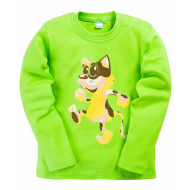 11-251104 "FUNNY CAT" Лонгслив, интерлок, 2-5 лет, салатовый 11-251104 "FUNNY CAT" Лонгслив, интерлок, 2-5 лет, салатовый