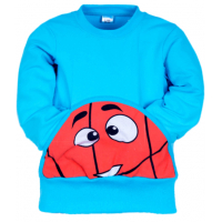 11-251111 "Basketball" Толстовка с карманом, 2-5 лет, туркуаз 11-251111 "Basketball" Толстовка с карманом, 2-5 лет, туркуаз