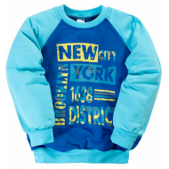 11-251117 "New York" Толстовка для мальчика, 2-5 лет, голубой 11-251117 "New York" Толстовка для мальчика, 2-5 лет, голубой