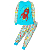 11-258122 "ROCKET" Пижама, интерлок, 2-5 лет 11-258122 "ROCKET" Пижама, интерлок, 2-5 лет