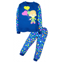 11-258224 "PARTY" Пижама, интерлок, 2-5 лет, синий 11-258224 "PARTY" Пижама, интерлок, 2-5 лет, синий