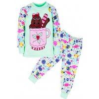 11-258243 "Sweets" Пижама, 2-5 лет, мятный 11-258243 "Sweets" Пижама, 2-5 лет, мятный