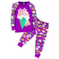 11-258244 "Cream purple" Пижама, 2-5 лет, фиолетовый 11-258244 "Cream purple" Пижама, 2-5 лет, фиолетовый