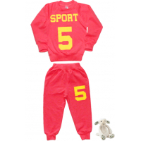 11-258263 "SPORT" Костюм для девочки, 2-5 лет, красный 11-258263 "SPORT" Костюм для девочки, 2-5 лет, красный
