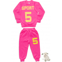 11-258264 "SPORT" Костюм для девочки, 2-5 лет, малиновый 11-258264 "SPORT" Костюм для девочки, 2-5 лет, малиновый