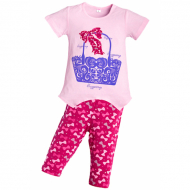 11-373212 "SHOPPING" комплект туника с бриджами, 3-7 лет, розовый 11-373212 "SHOPPING" комплект туника с бриджами, 3-7 лет, розовый