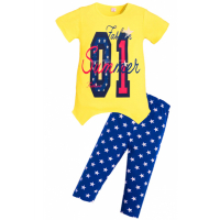11-37328 "Fashion №1" комплект туника с бриджами, 3-7 лет, желтый 11-37328 "Fashion №1" комплект туника с бриджами, 3-7 лет, желтый