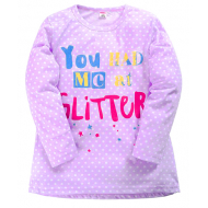 11-37831 "Glitter" Сорочка для девочки, 3-7 лет, сиреневый 11-37831 "Glitter" Сорочка для девочки, 3-7 лет, сиреневый