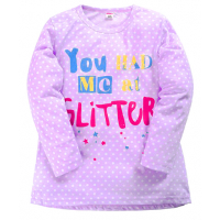 11-37831 "Glitter" Сорочка для девочки, 3-7 лет, сиреневый 11-37831 "Glitter" Сорочка для девочки, 3-7 лет, сиреневый