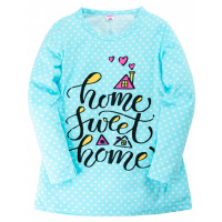 11-37834 "Home sweet" Сорочка для девочки, 3-7 лет, бирюзовый 11-37834 "Home sweet" Сорочка для девочки, 3-7 лет, бирюзовый