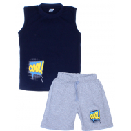11-582103 "Cool!" комплект летний для мальчика, 5-8 лет, т-синий 11-582103 "Cool!" комплект летний для мальчика, 5-8 лет, т-синий