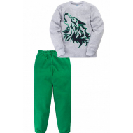 11-698122 "Wise wolf" Пижама, интерлок, 6-9 лет 11-698122 "Wise wolf" Пижама, интерлок, 6-9 лет