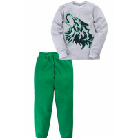 11-698122 "Wise wolf" Пижама, интерлок, 6-9 лет 11-698122 "Wise wolf" Пижама, интерлок, 6-9 лет