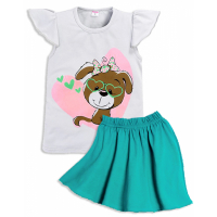 3752-75 "Happy Dog" комплект с юбкой, 3-7 лет 3752-75 "Happy Dog" комплект с юбкой, 3-7 лет