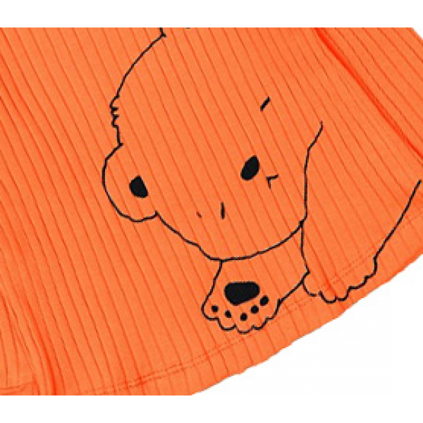 20-1302-5 Пижама для мальчика, кашкорсе (лапша), 74-98, оранжевый
