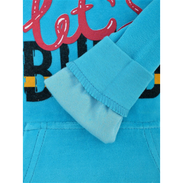 20-051-3 Костюм для мальчика велюровый, 2-6 лет, бирюзовый