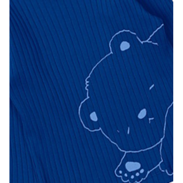 20-1302-3 Пижама для мальчика, кашкорсе (лапша), 74-98, т-синий