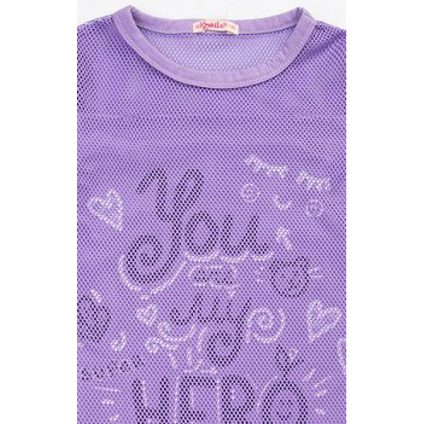 20-14401 Платье с сеткой, 8-12 лет, розовый