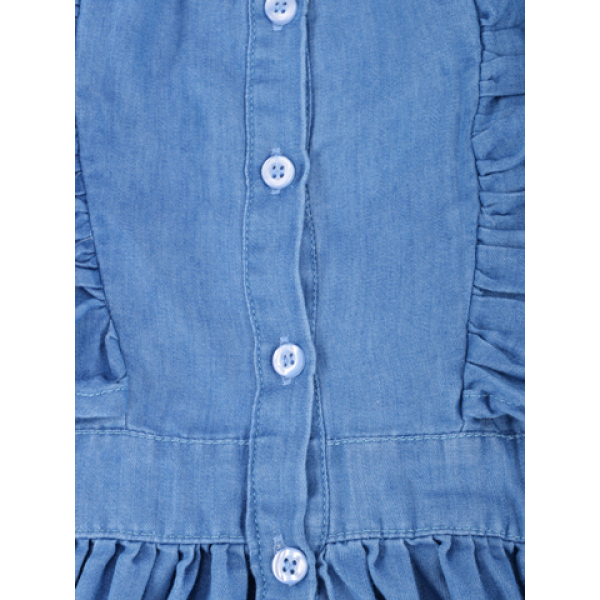 20-781 Платье джинсовое для девочки, 2-6 лет