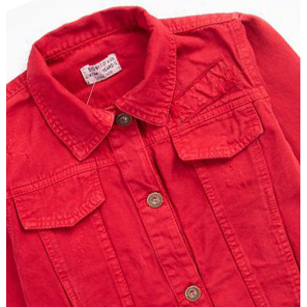 20-8781 Куртка для девочки, 6-9 лет, бордовый