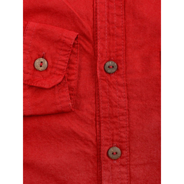 20-894-3 Рубашка-поло для мальчика из поплина, 3-7 лет, т-красный