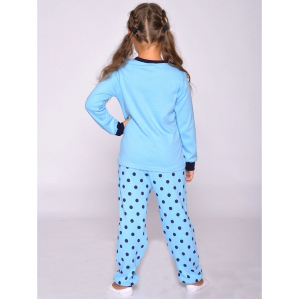 20-149222 Пижама для девочки, 7-11 лет, голубой