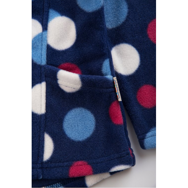 20-015-1 Толстовка флисовая для девочки, 3-7 лет, синий