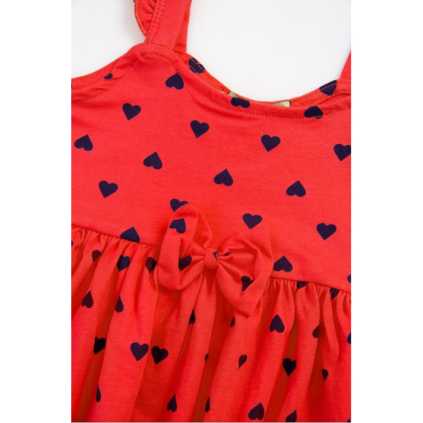 20-14362 Платье для девочки, 2-6 лет, красный