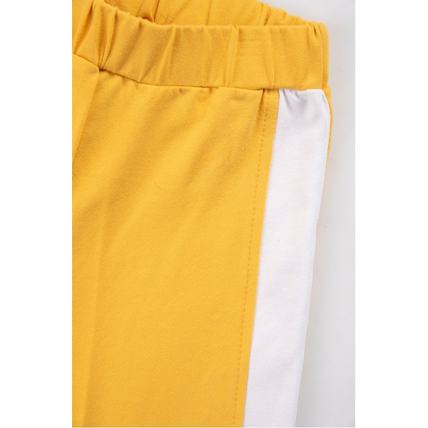 20-14415 Костюм футболка-кюлоты, 5-8 лет, желтый