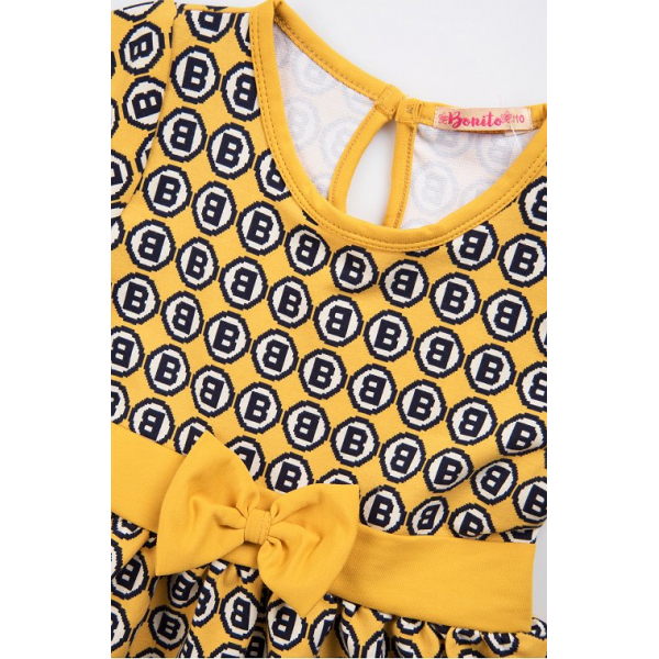 20-1510-3 Платье для девочки, 3-7 лет, желтый